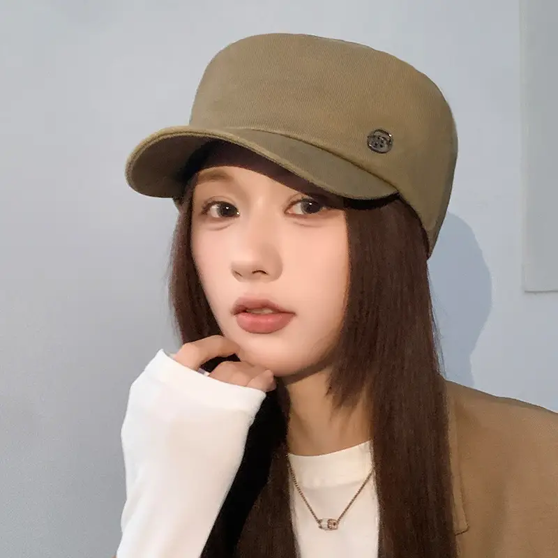 Women Flat Cap Sun Hat Navy Spring Autumn Face Cover — feature 1