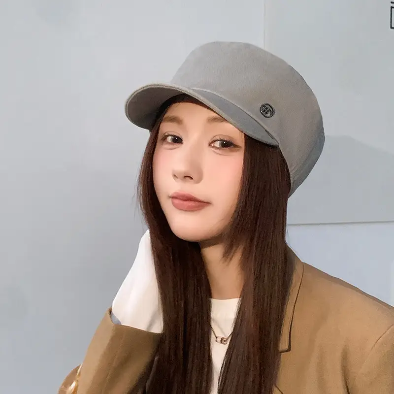Women Flat Cap Sun Hat Navy Spring Autumn Face Cover — feature 10