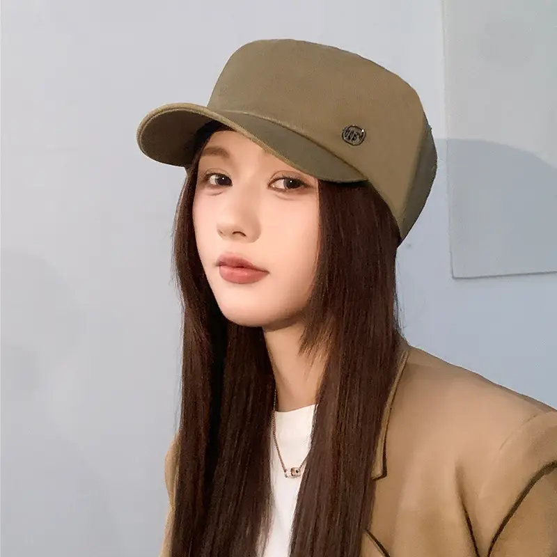 Women Flat Cap Sun Hat Navy Spring Autumn Face Cover — feature 12