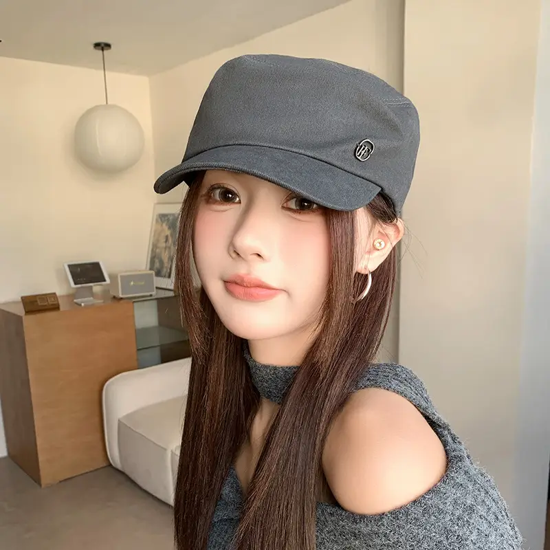Women Flat Cap Sun Hat Navy Spring Autumn Face Cover — feature 6