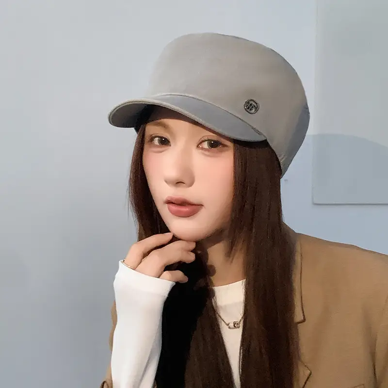 Women Flat Cap Sun Hat Navy Spring Autumn Face Cover — feature 9