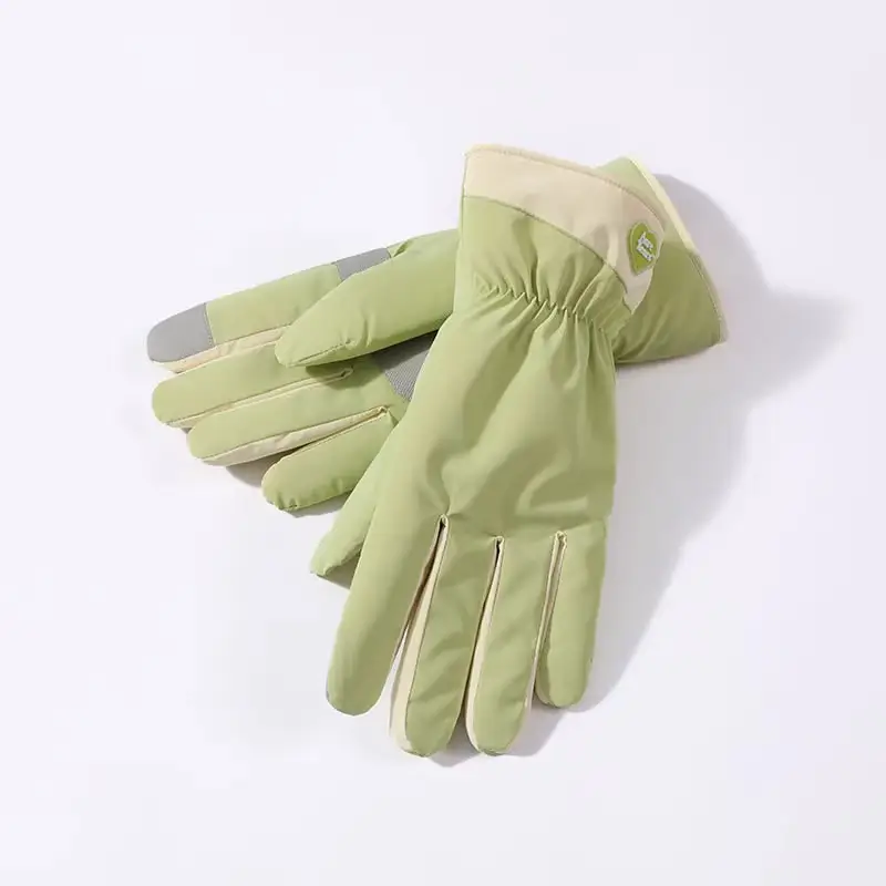 Winter Gloves for Women, Thickeneded and Velvet, Cold-Proof, Waterproof, Touch-Screen Cycling Electric Bike, Warm Ski Cotton Gloves