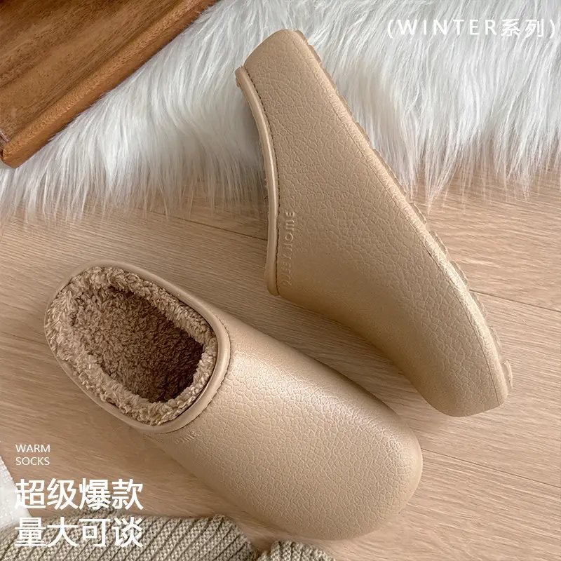 2026 New Fashionable Indoor Couple Cotton Slippers for Autumn and Winter, Warm, Waterproof, Anti-Slip, Anti-Bacterial Birkenstock Slippers for Men and Women - Image 6