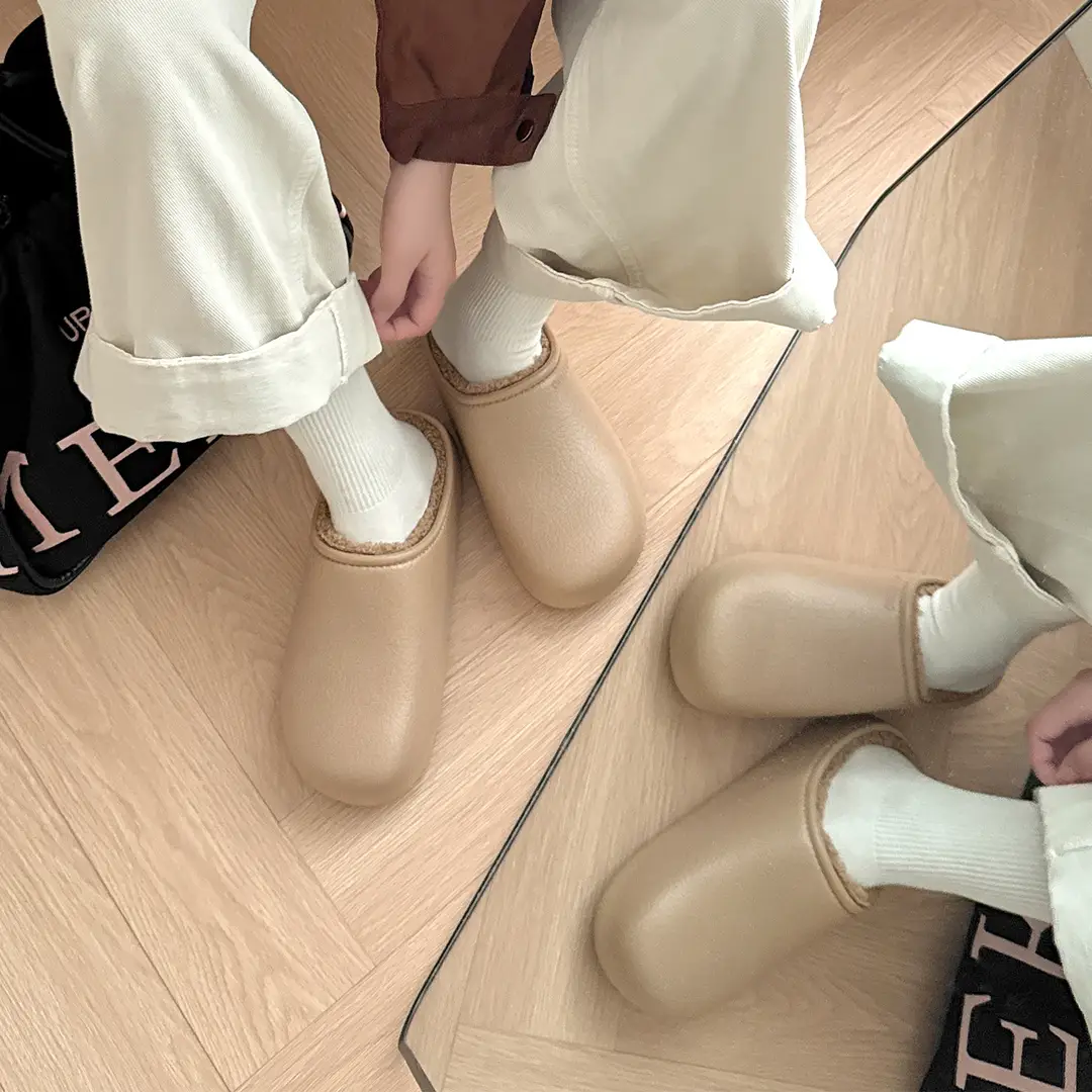2026 New Fashionable Indoor Couple Cotton Slippers for Autumn and Winter, Warm, Waterproof, Anti-Slip, Anti-Bacterial Birkenstock Slippers for Men and Women - Image 7