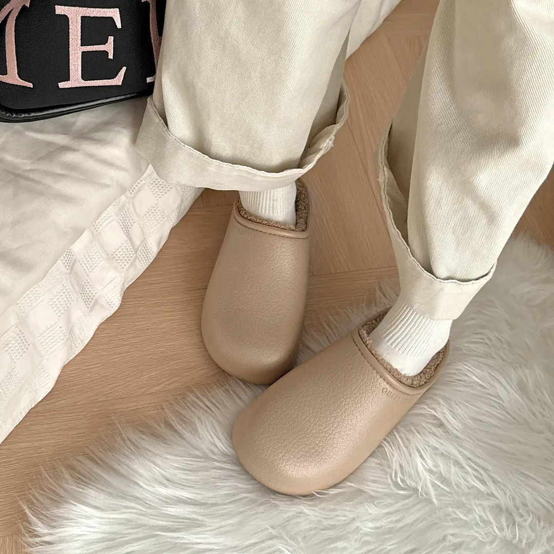 2026 New Fashionable Indoor Couple Cotton Slippers for Autumn and Winter, Warm, Waterproof, Anti-Slip, Anti-Bacterial Birkenstock Slippers for Men and Women - Image 8