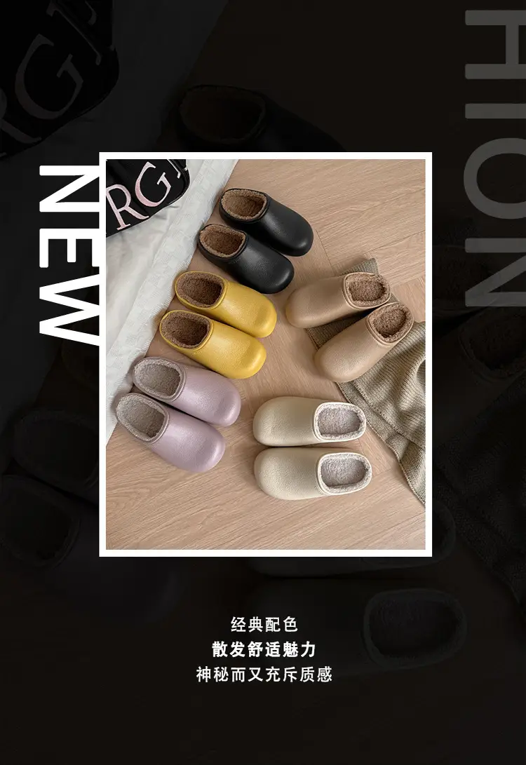 2026 New Fashionable Indoor Couple Cotton Slippers for Autumn and Winter, Warm, Waterproof, Anti-Slip, Anti-Bacterial Birkenstock Slippers for Men and Women — feature 16