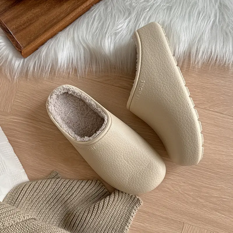 2026 New Fashionable Indoor Couple Cotton Slippers for Autumn and Winter, Warm, Waterproof, Anti-Slip, Anti-Bacterial Birkenstock Slippers for Men and Women - Image 2