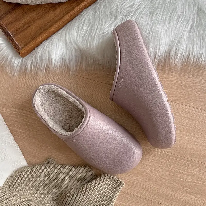 2026 New Fashionable Indoor Couple Cotton Slippers for Autumn and Winter, Warm, Waterproof, Anti-Slip, Anti-Bacterial Birkenstock Slippers for Men and Women - Image 3