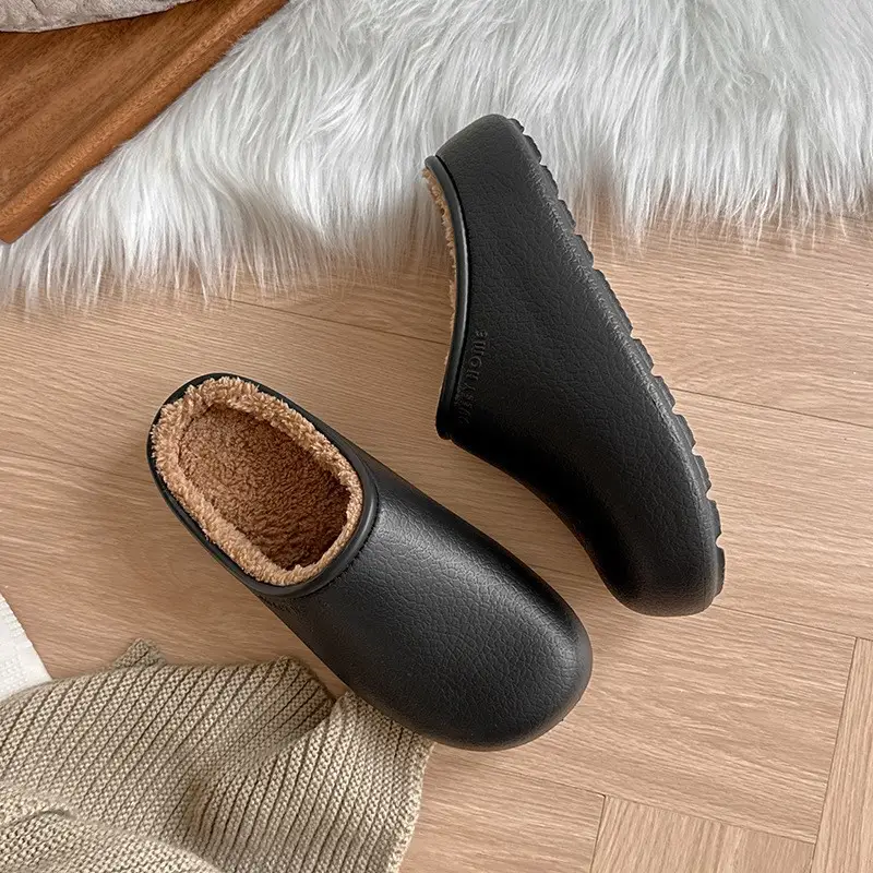 2026 New Fashionable Indoor Couple Cotton Slippers for Autumn and Winter, Warm, Waterproof, Anti-Slip, Anti-Bacterial Birkenstock Slippers for Men and Women - Image 5