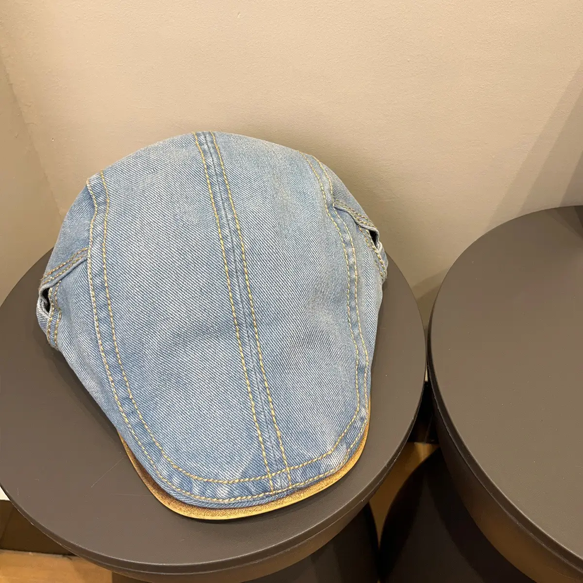 Vintage Denim Duckbill Cap for Women Spring Summer Sun Protection - Image 2