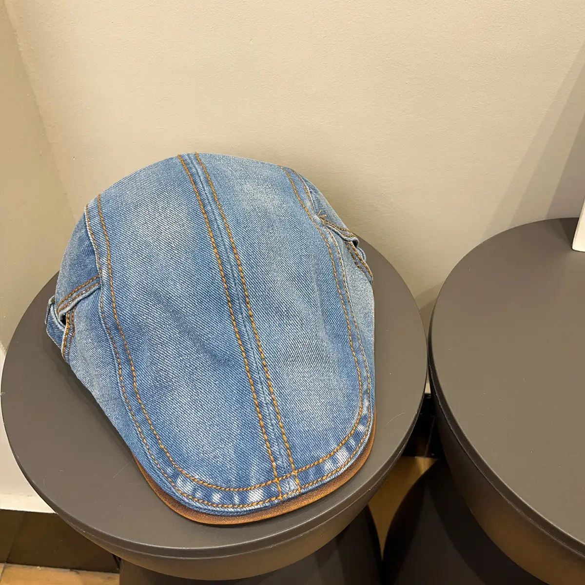 Vintage Denim Duckbill Cap for Women Spring Summer Sun Protection - Image 5