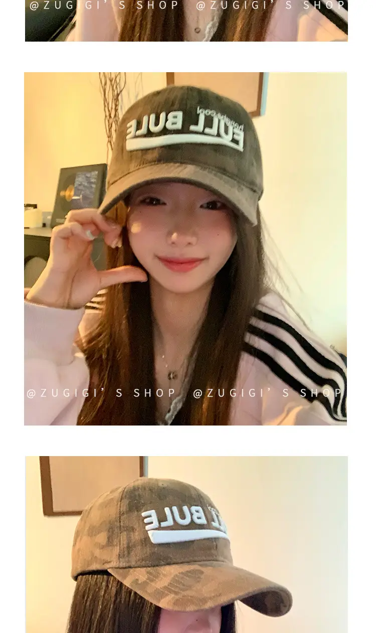 2025 New Camouflage Letter Korean Fashion Cap for Women — feature 16