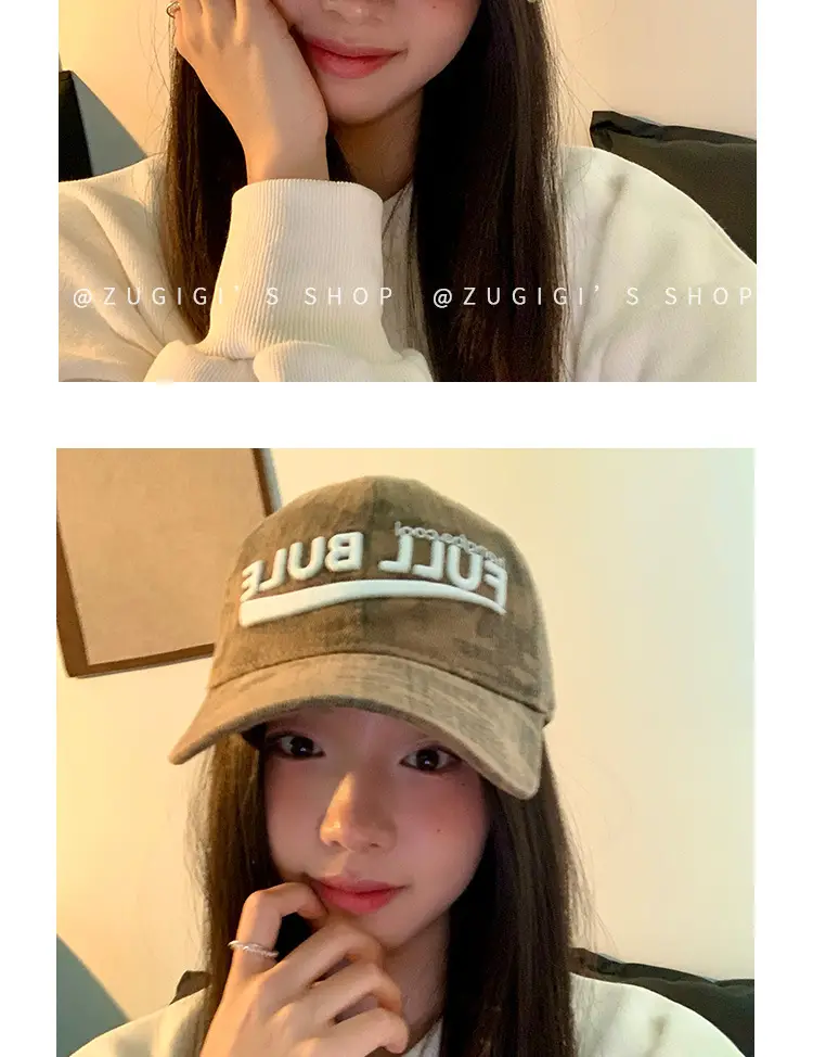 2025 New Camouflage Letter Korean Fashion Cap for Women — feature 20