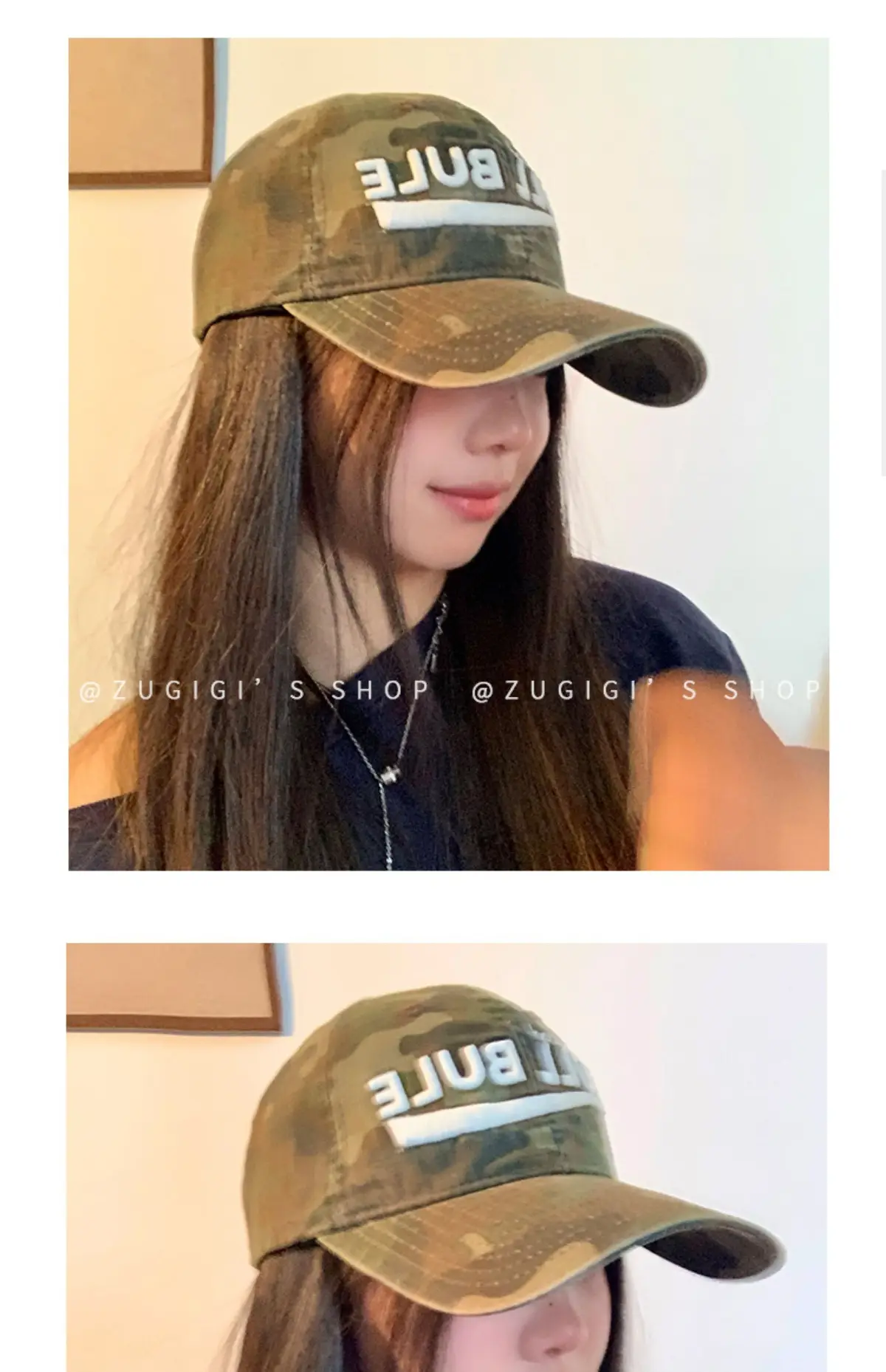 2025 New Camouflage Letter Korean Fashion Cap for Women — feature 7