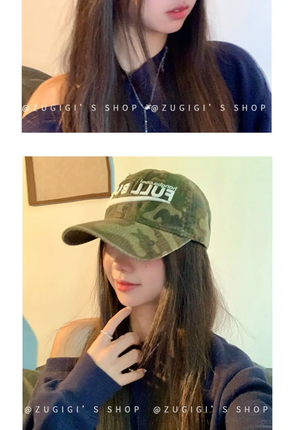 2025 New Camouflage Letter Korean Fashion Cap for Women — feature 8