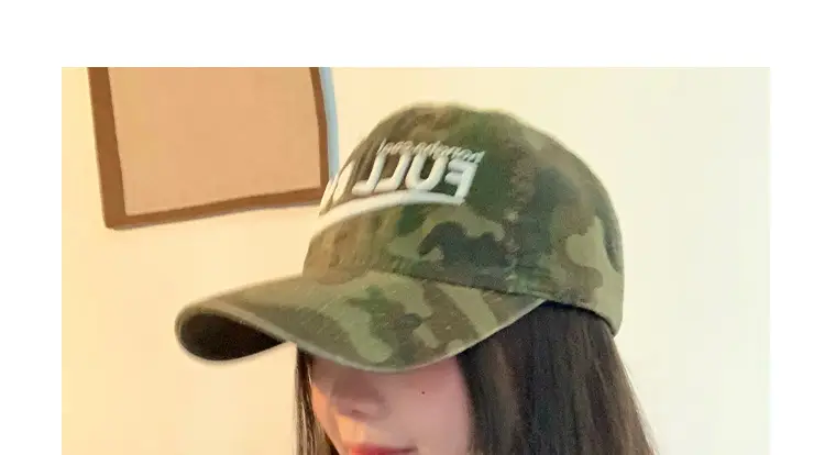 2025 New Camouflage Letter Korean Fashion Cap for Women — feature 9