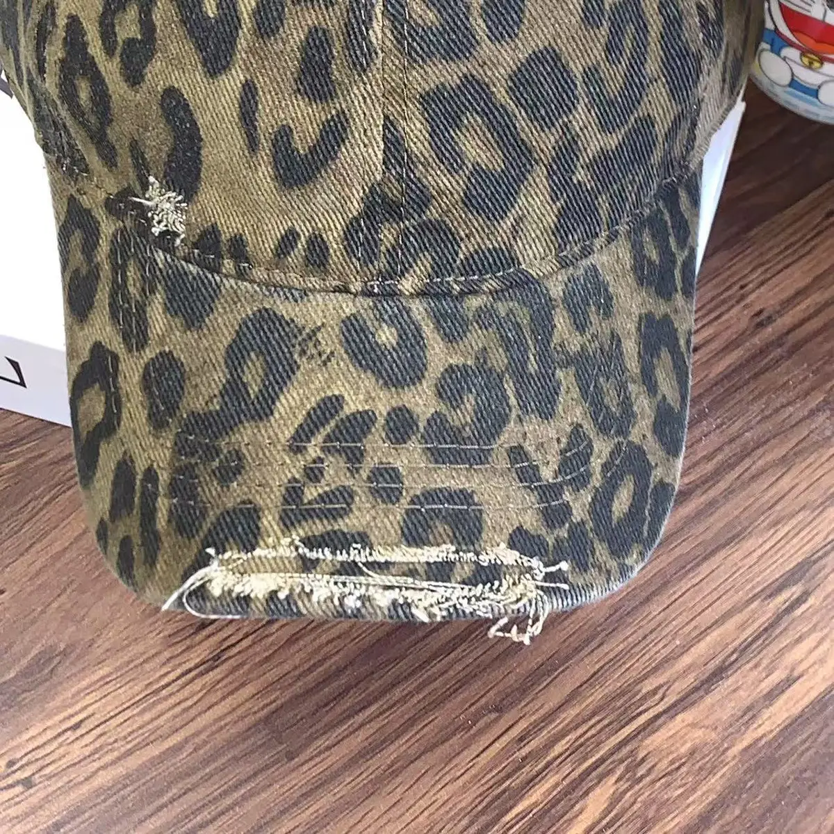 Leopard Print Baseball Cap for Women Y2K Sunshade — feature 13