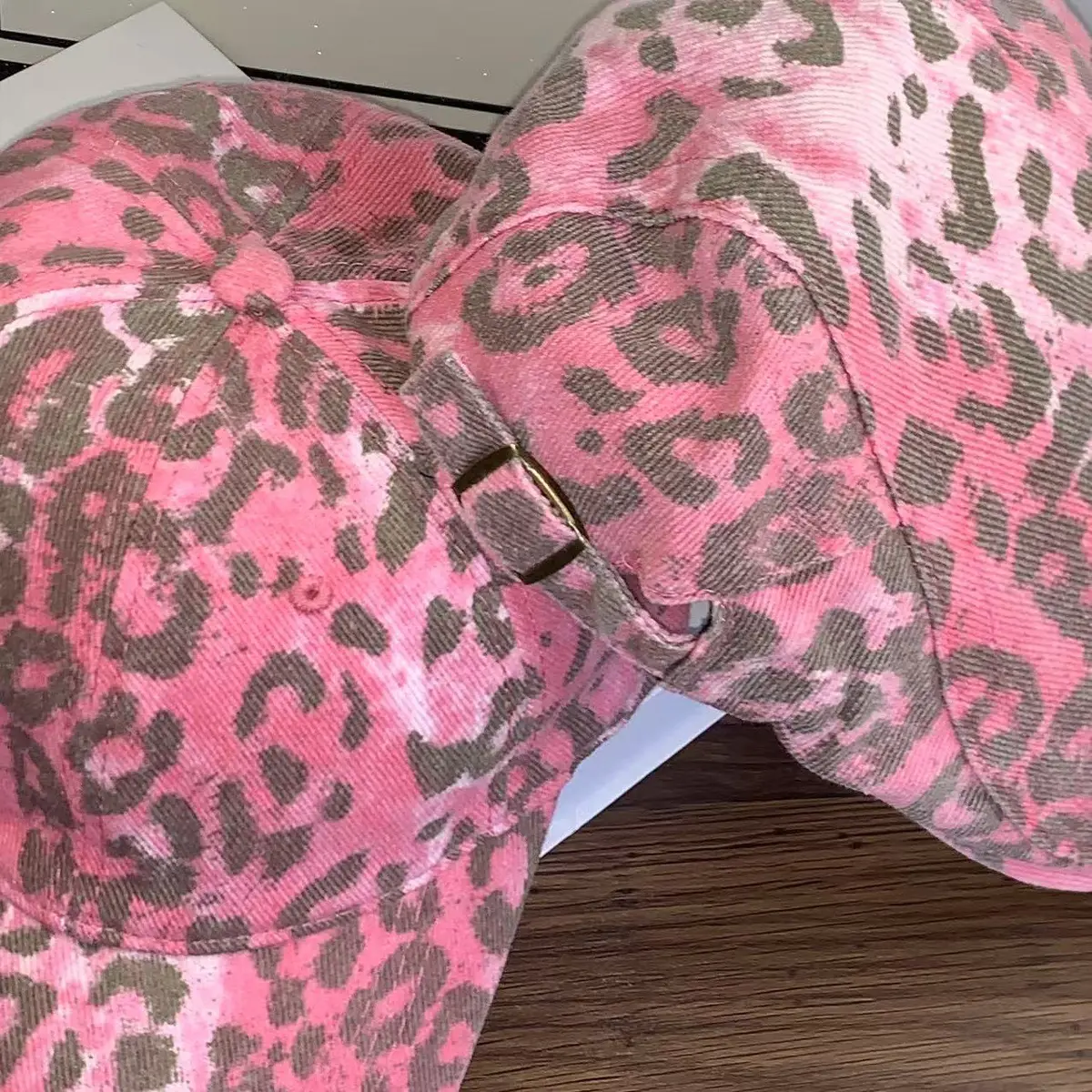 Leopard Print Baseball Cap for Women Y2K Sunshade — feature 14