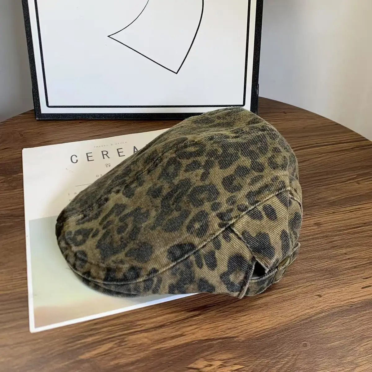 Leopard Print Baseball Cap for Women Y2K Sunshade — feature 5
