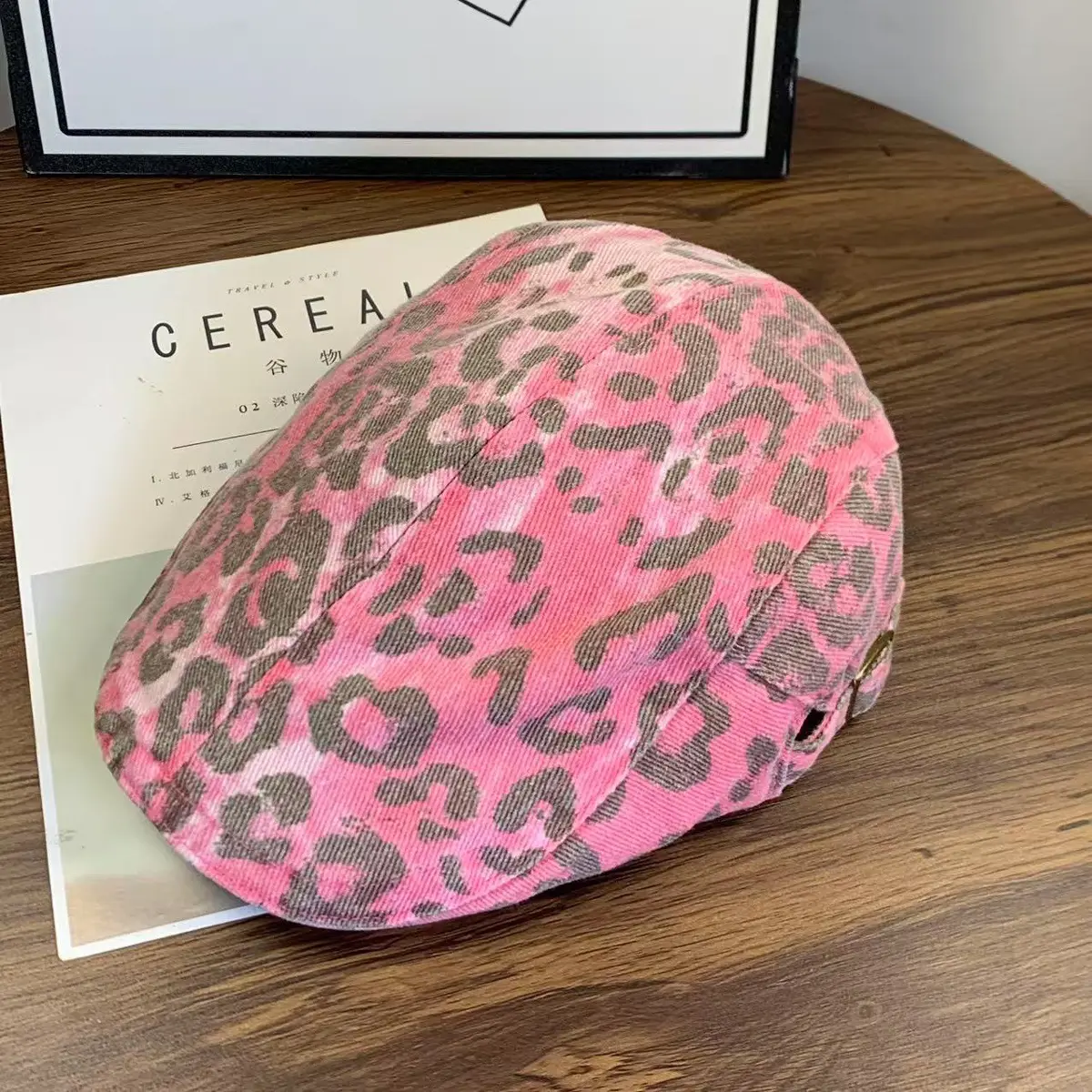 Leopard Print Baseball Cap for Women Y2K Sunshade — feature 8