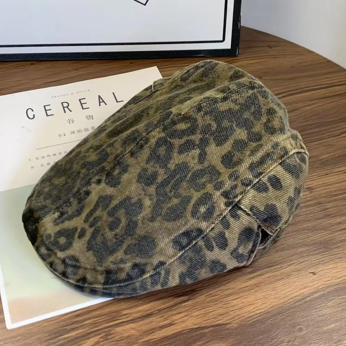Leopard Print Baseball Cap for Women Y2K Sunshade - Image 4