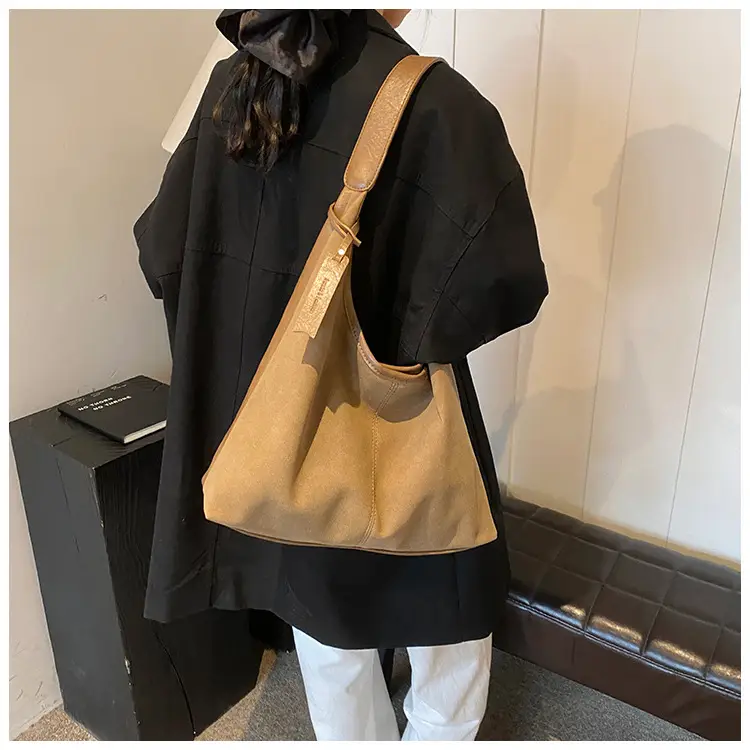 Brown Cross-Border Large Capacity Shoulder Bag for Women — feature 21