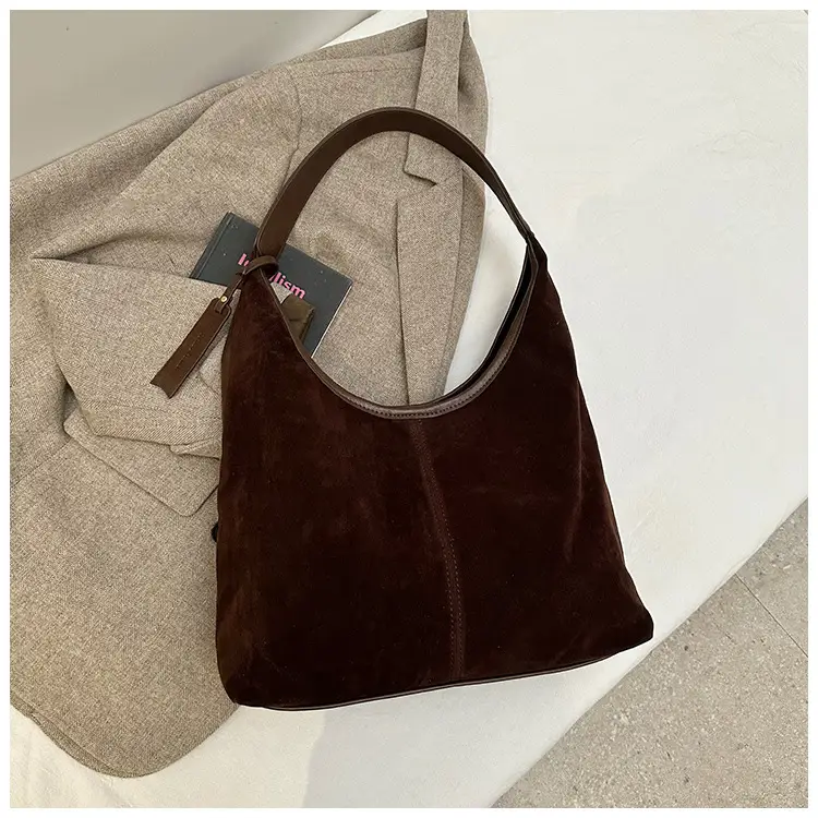Brown Cross-Border Large Capacity Shoulder Bag for Women - Image 2
