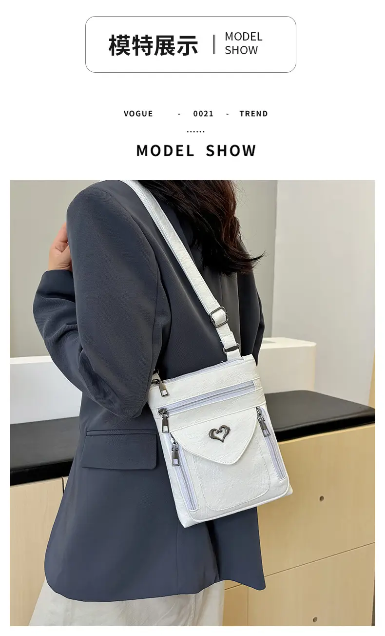 Women's Retro Crossbody Phone Bag with Heart Lock — feature 14