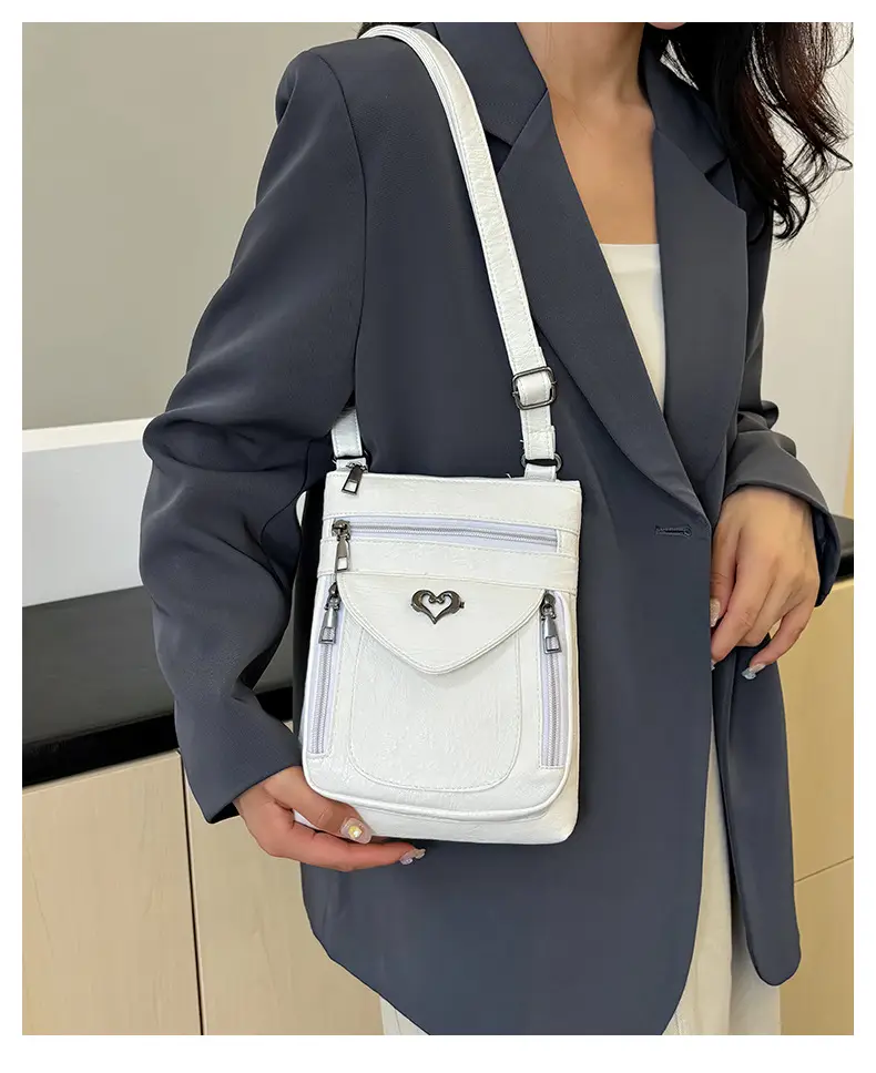 Women's Retro Crossbody Phone Bag with Heart Lock — feature 15