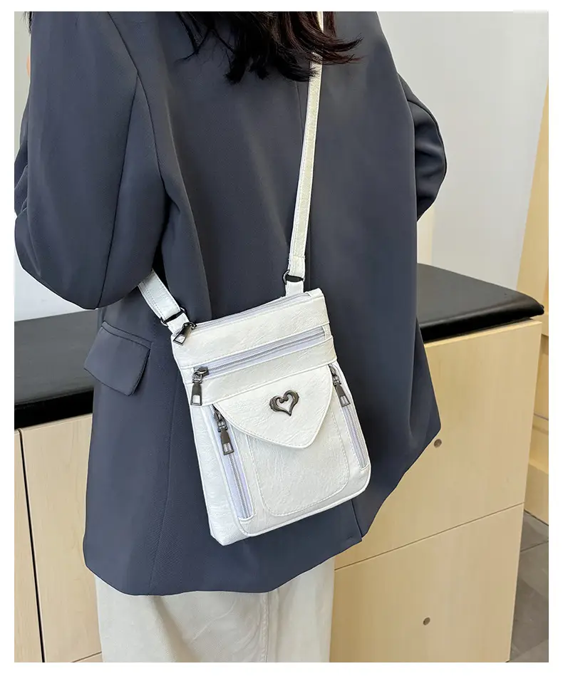 Women's Retro Crossbody Phone Bag with Heart Lock — feature 16