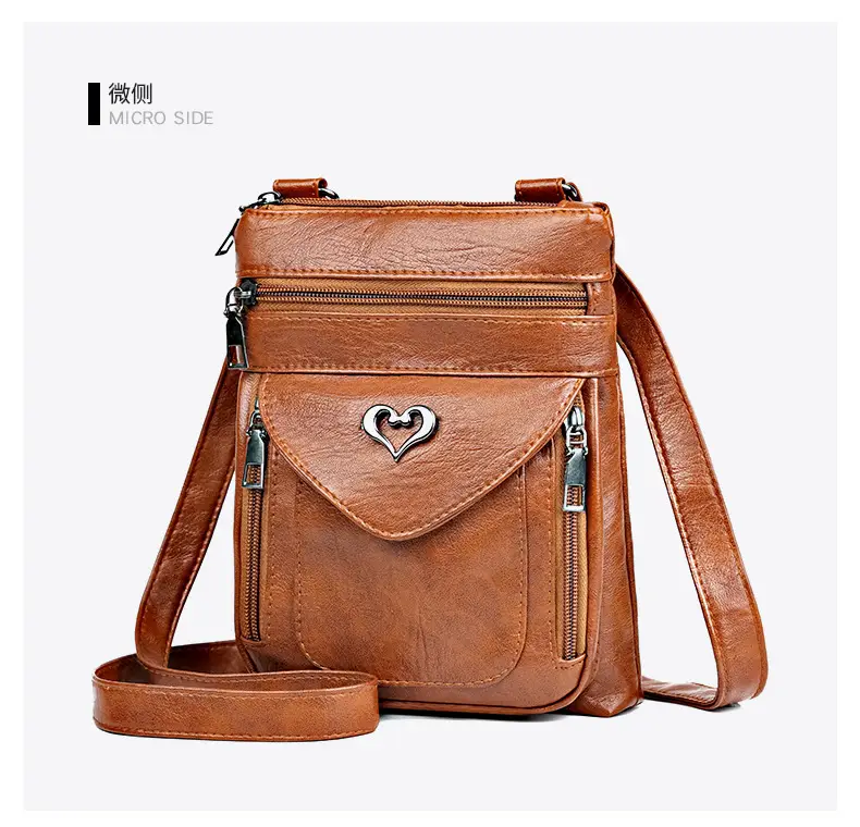 Women's Retro Crossbody Phone Bag with Heart Lock — feature 31