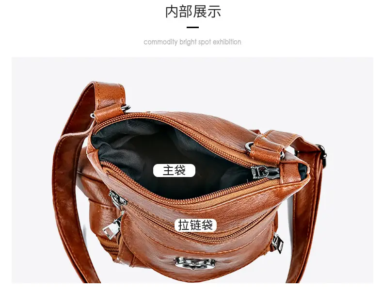 Women's Retro Crossbody Phone Bag with Heart Lock — feature 42