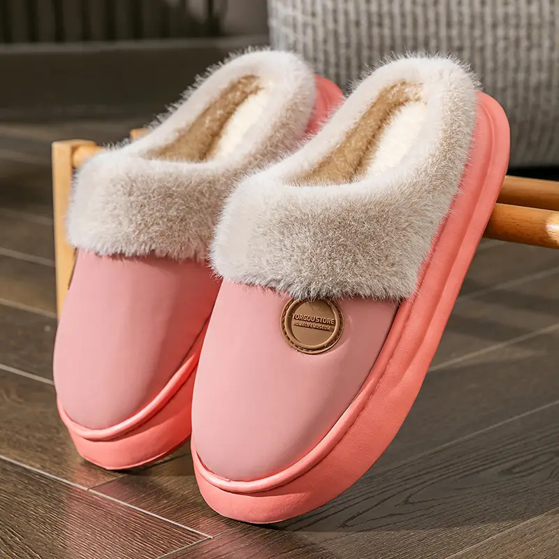 Thick-Soled Cotton Slippers, Non-Slip Winter Shoes, Indoor Slippers, Winter Warm Cotton Shoes, Plush Cotton Slippers, Home Slippers Wholesale - Image 5