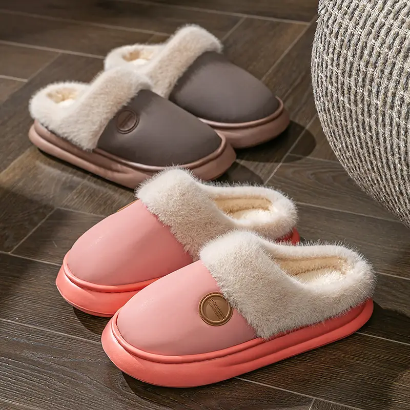 Thick-Soled Cotton Slippers, Non-Slip Winter Shoes, Indoor Slippers, Winter Warm Cotton Shoes, Plush Cotton Slippers, Home Slippers Wholesale - Image 6