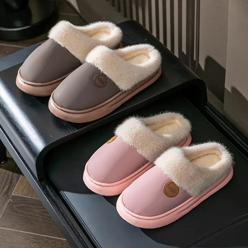Thick-Soled Cotton Slippers, Non-Slip Winter Shoes, Indoor Slippers, Winter Warm Cotton Shoes, Plush Cotton Slippers, Home Slippers Wholesale - Image 7