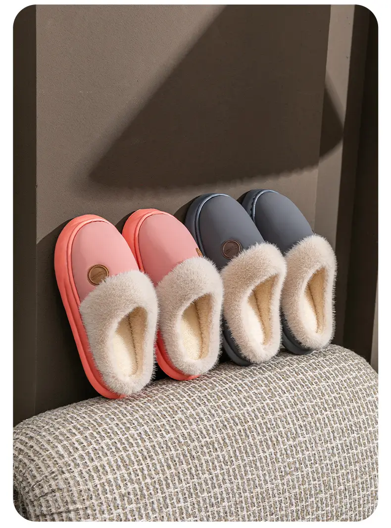 Thick-Soled Cotton Slippers, Non-Slip Winter Shoes, Indoor Slippers, Winter Warm Cotton Shoes, Plush Cotton Slippers, Home Slippers Wholesale — feature 13