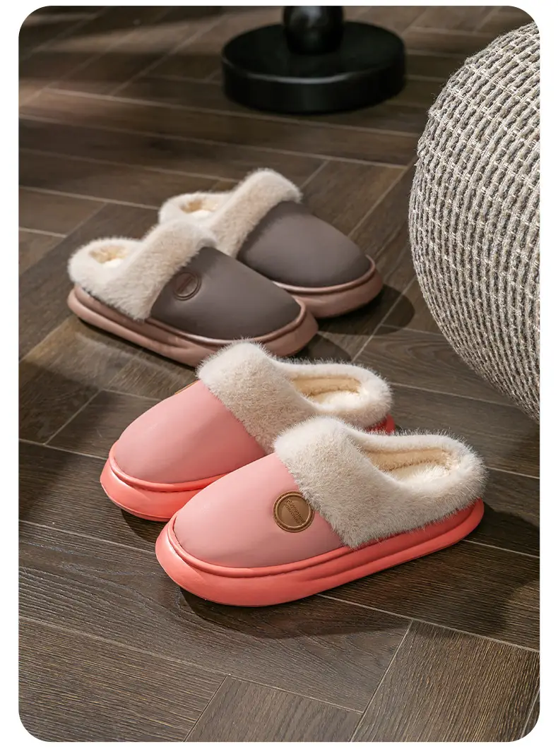 Thick-Soled Cotton Slippers, Non-Slip Winter Shoes, Indoor Slippers, Winter Warm Cotton Shoes, Plush Cotton Slippers, Home Slippers Wholesale — feature 17