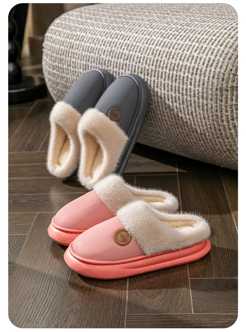 Thick-Soled Cotton Slippers, Non-Slip Winter Shoes, Indoor Slippers, Winter Warm Cotton Shoes, Plush Cotton Slippers, Home Slippers Wholesale — feature 18