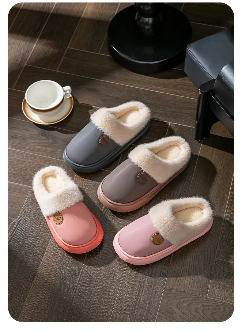 Thick-Soled Cotton Slippers, Non-Slip Winter Shoes, Indoor Slippers, Winter Warm Cotton Shoes, Plush Cotton Slippers, Home Slippers Wholesale — feature 19