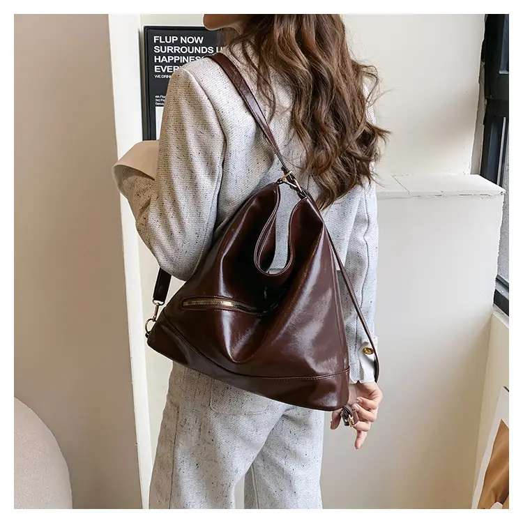 Retro Cream Brown Shoulder Bag for Women — feature 16