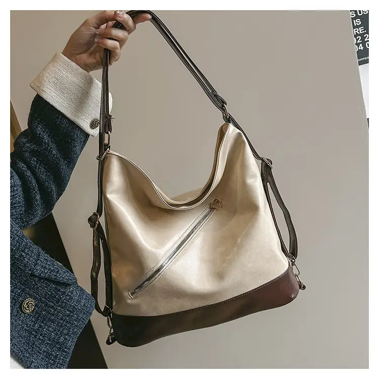 Retro Cream Brown Shoulder Bag for Women — feature 17