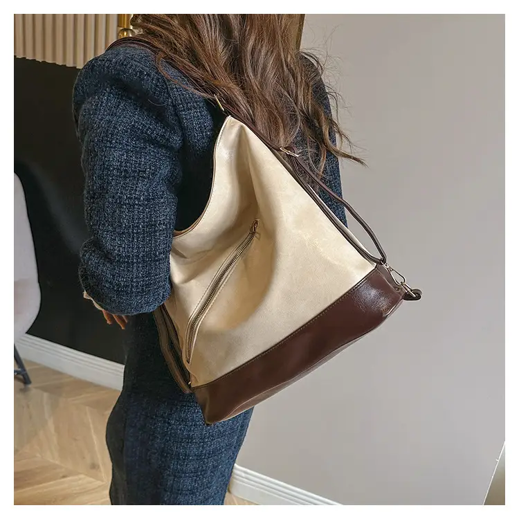 Retro Cream Brown Shoulder Bag for Women — feature 19