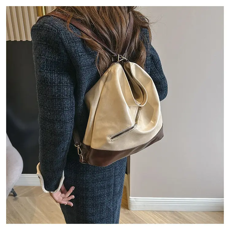 Retro Cream Brown Shoulder Bag for Women — feature 20