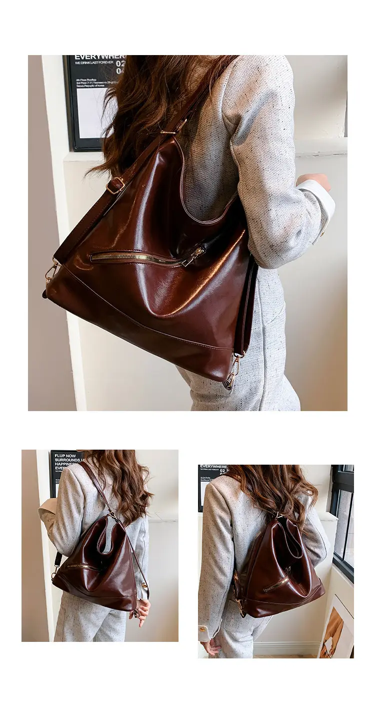Retro Cream Brown Shoulder Bag for Women — feature 3