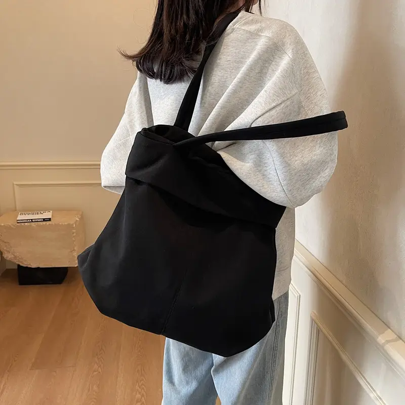 Women Pure Color Shoulder Bag 2025 Korean Style - Image 7