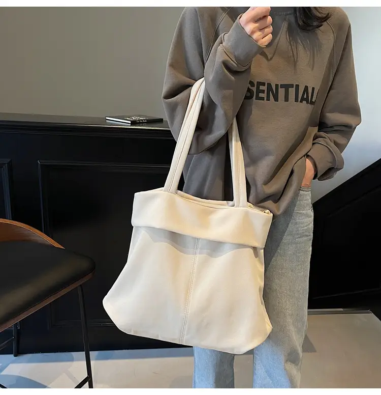 Women Pure Color Shoulder Bag 2025 Korean Style — feature 16