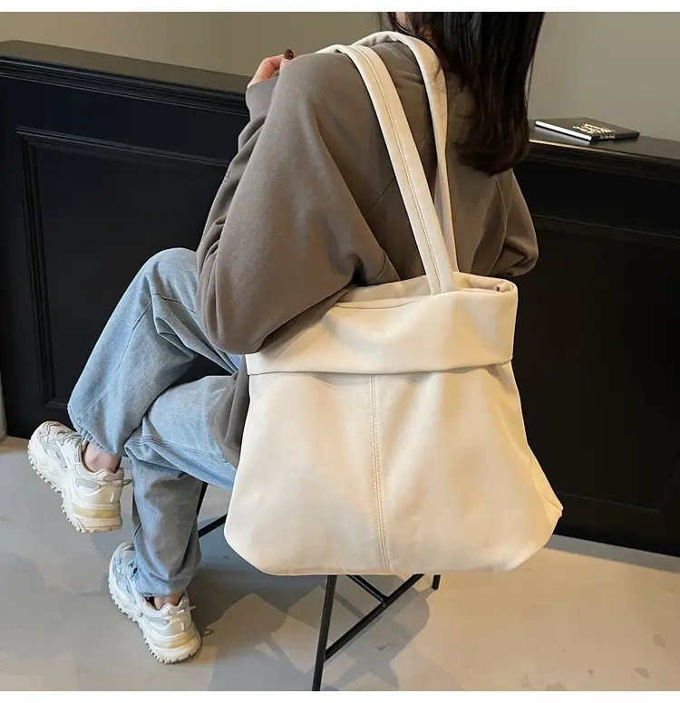 Women Pure Color Shoulder Bag 2025 Korean Style — feature 18