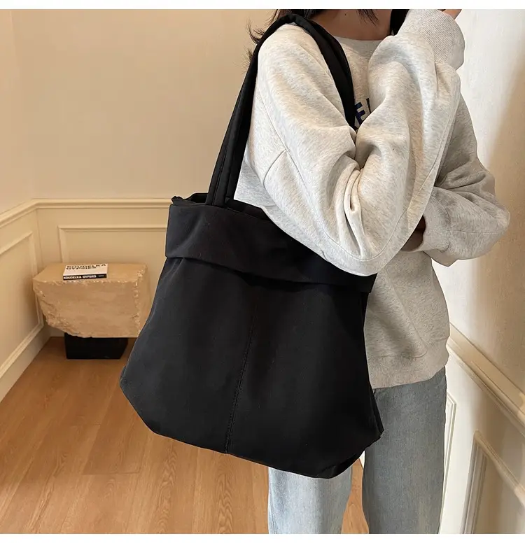 Women Pure Color Shoulder Bag 2025 Korean Style — feature 22