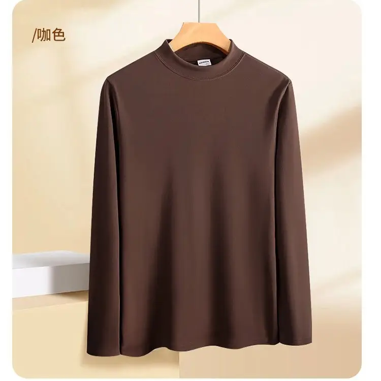 Men Long Sleeve T-Shirt White Plain — feature 13