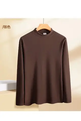 Men Long Sleeve T-Shirt White Plain — feature 15